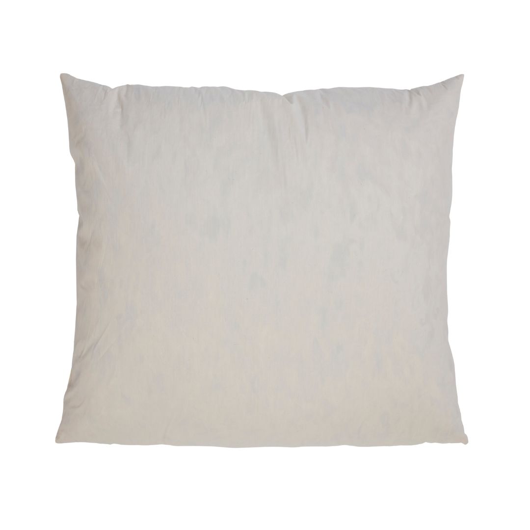 imbottitura per cuscino in piuma d'anatra foderato in tessuto di cotone bianco naturale di misura 60x60