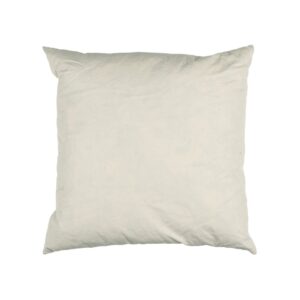 imbottitura cuscino in piume d'anatra e federa in cotone di colore naturale. Misura 50x50 per 850 grammi di piume