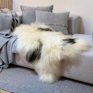 Vera pelle di pecora islandese maculata