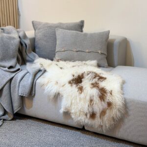 Vera pelle di pecora Shansi maculata naturale